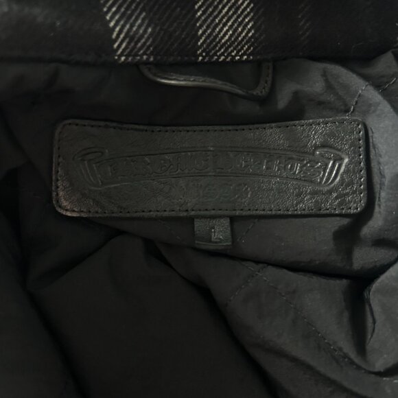 Chrome Hearts Black & Grey Plaid Jacket - Picture 3 of 6